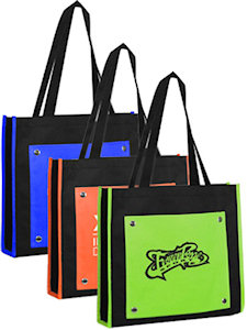 Tote Bags: Front Pocket Tote Bags
